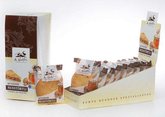 Bündner Nusstörtli Display, 10 x 75g