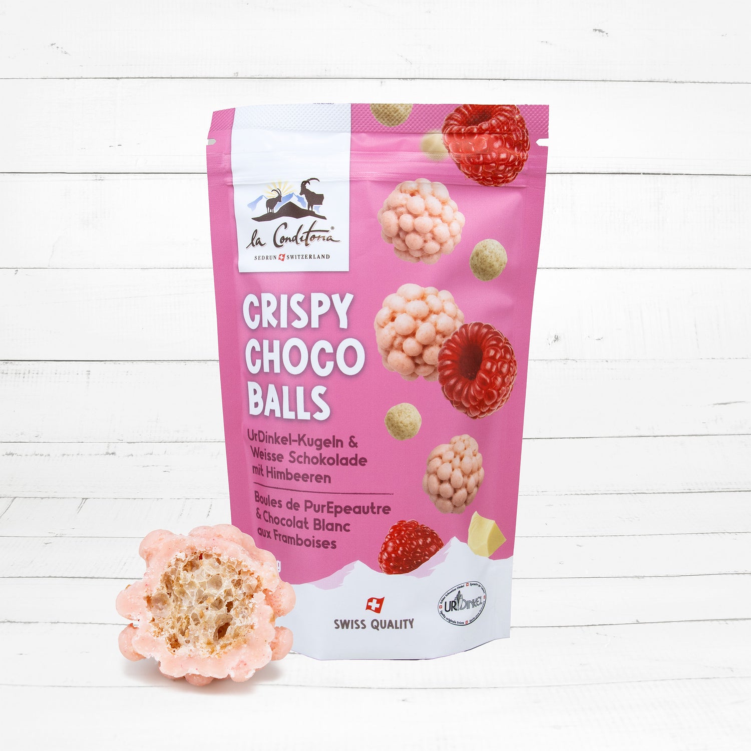 Choco Cereal Balls 100g I mit Himbeerschokolade - La Conditoria SEDRUN-SWITZERLAND® 