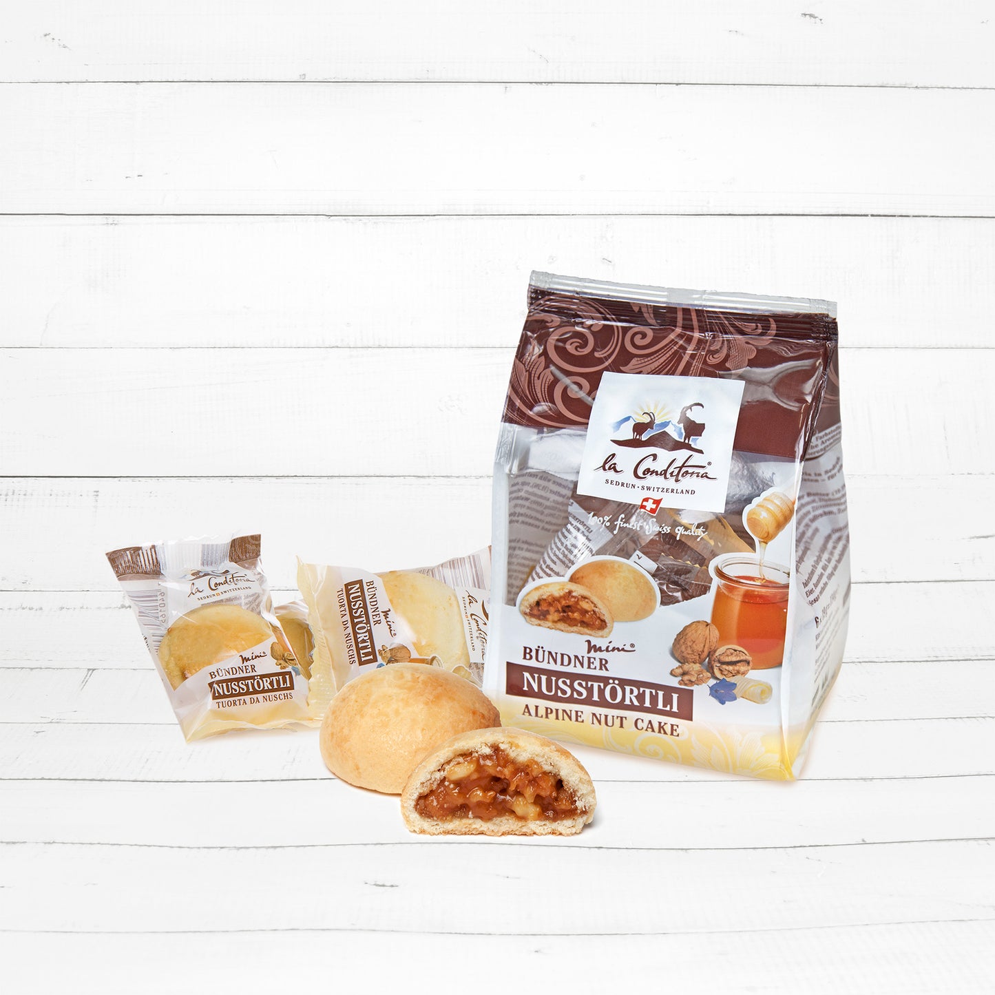 Beutel Mini Bündner Nusstörtli 114g