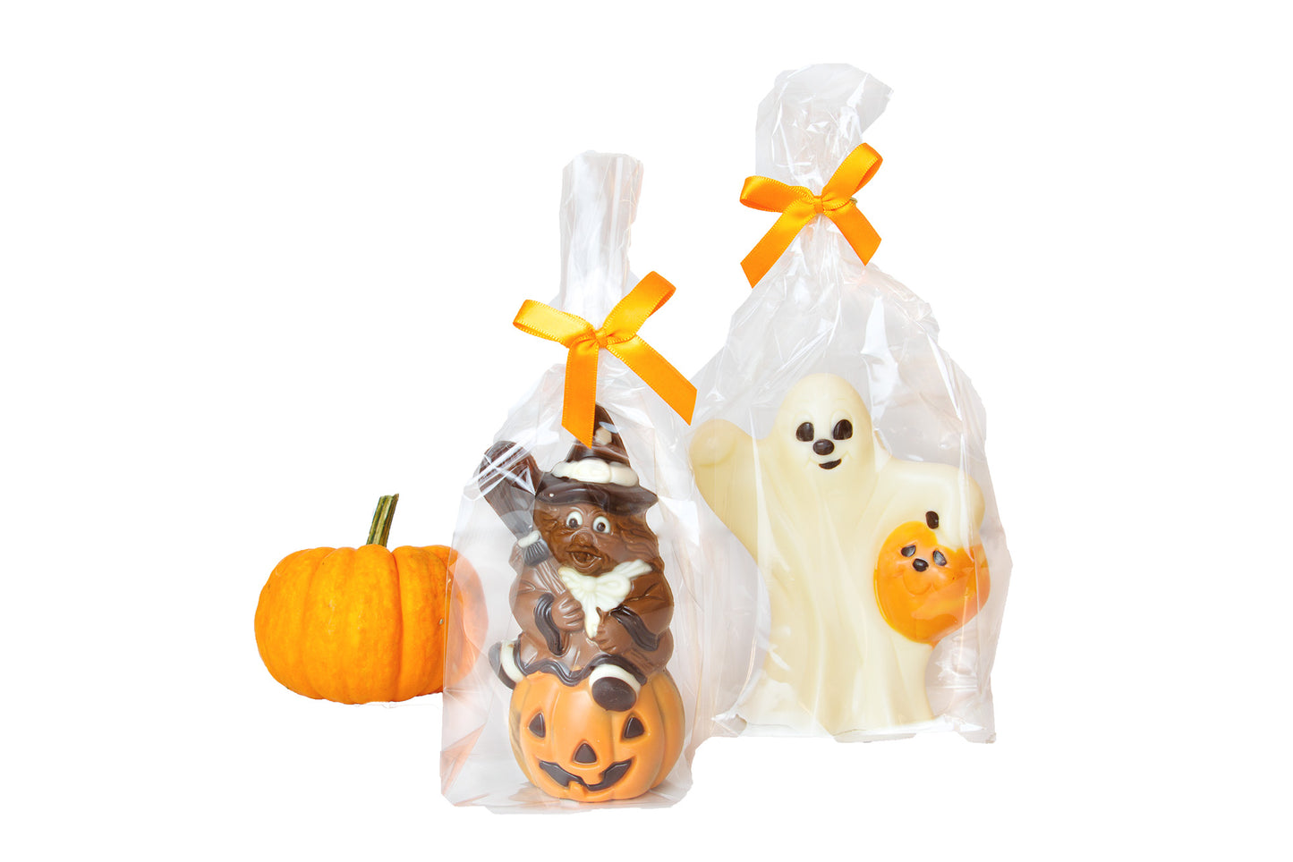 Halloween Hexe auf Kürbis, 100g