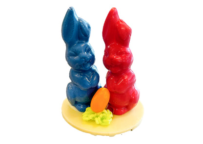 Mini Hoppelhase auf Platte 7.5 cm