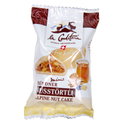 Gastrobox mit 50 Mini Bündner Nusstörtli à 19 g - Art.Nr. 2004 - La Conditoria SEDRUN-SWITZERLAND